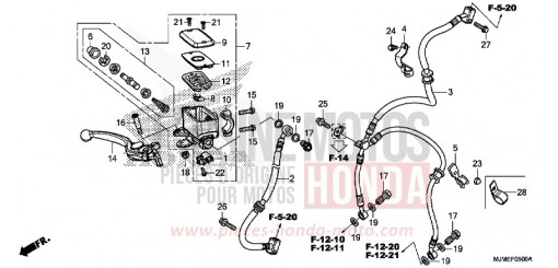 FRONT BRAKE MASTER CYLINDER VFR800XF de 2015